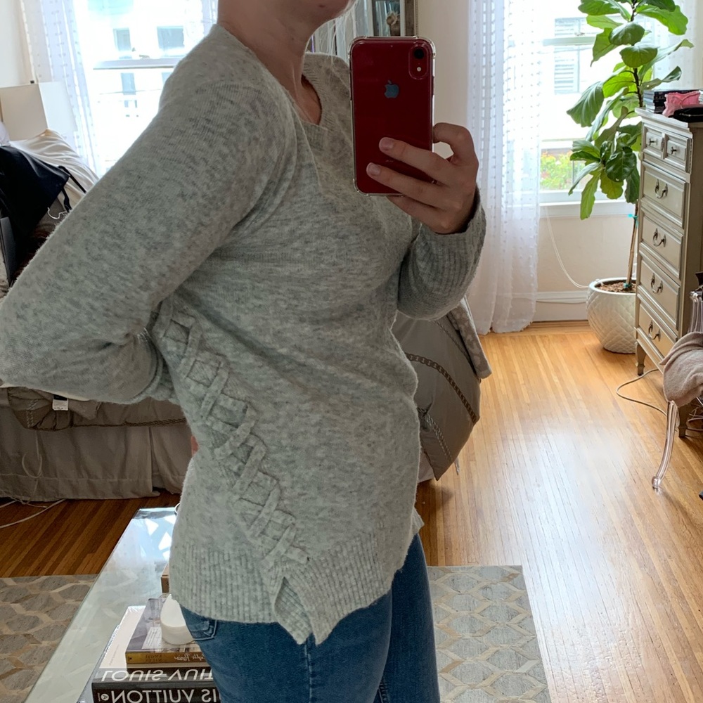 Wallis lace up side sweater